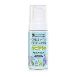 LA SAPONARIA Intimní mycí pěna s chrpou & prebiotiky BIO 100 ml