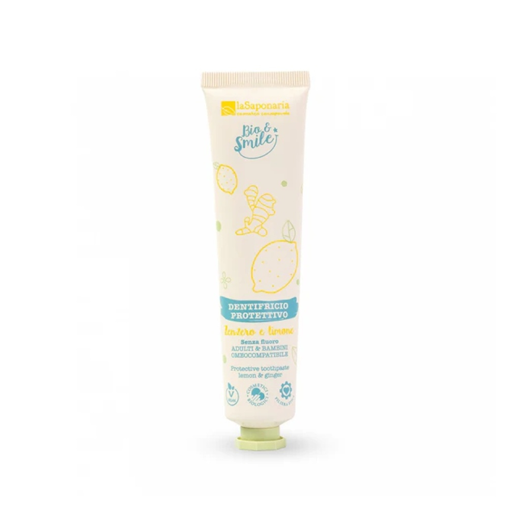 LA SAPONARIA Ochranná zubní pasta Zázvor a citrón BIO 75 ml