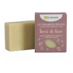 LA SAPONARIA Tuhý šampon se lněným olejem BIO 100 g