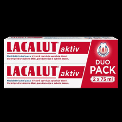 LACALUT Aktiv duopack, zubní pasta 2 x 75 ml