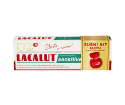 Lacalut Sensitive 100 let edice zubní pasta 75 ml + dentální nit