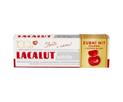 Lacalut White 100 let edice zubní pasta 75 ml + dentální nit