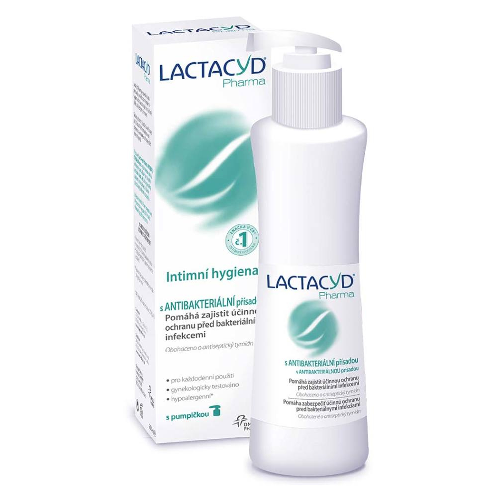 LACTACYD Pharma Intimní mycí emulze Antibakteriální 250 ml