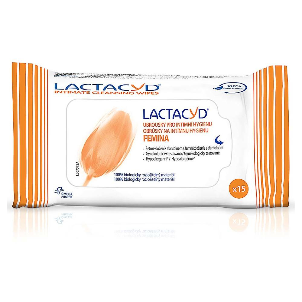 LACTACYD Ubrousky pro intimní hygienu  Femina 15 kusů