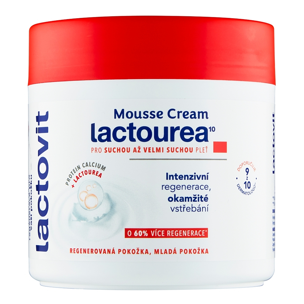LACTOVIT Lactourea Mousse Hydratační pěnový krém 400 ml