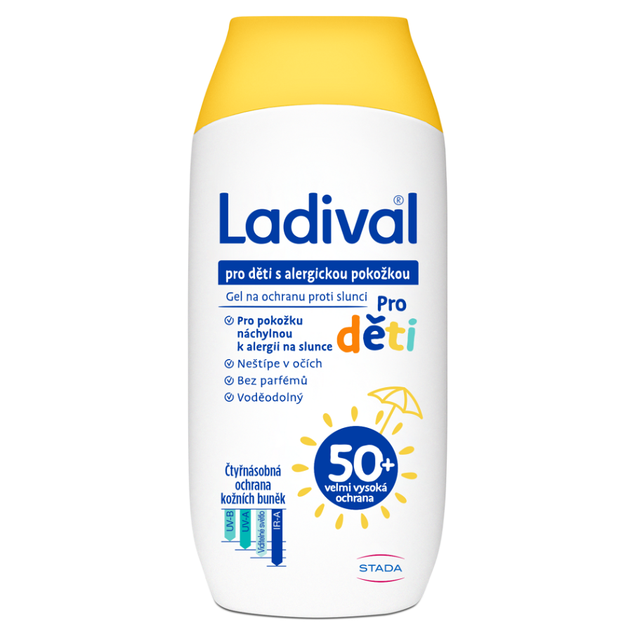 LADIVAL Dětský gel na opalování alergická pokožka SPF50+ 200 ml