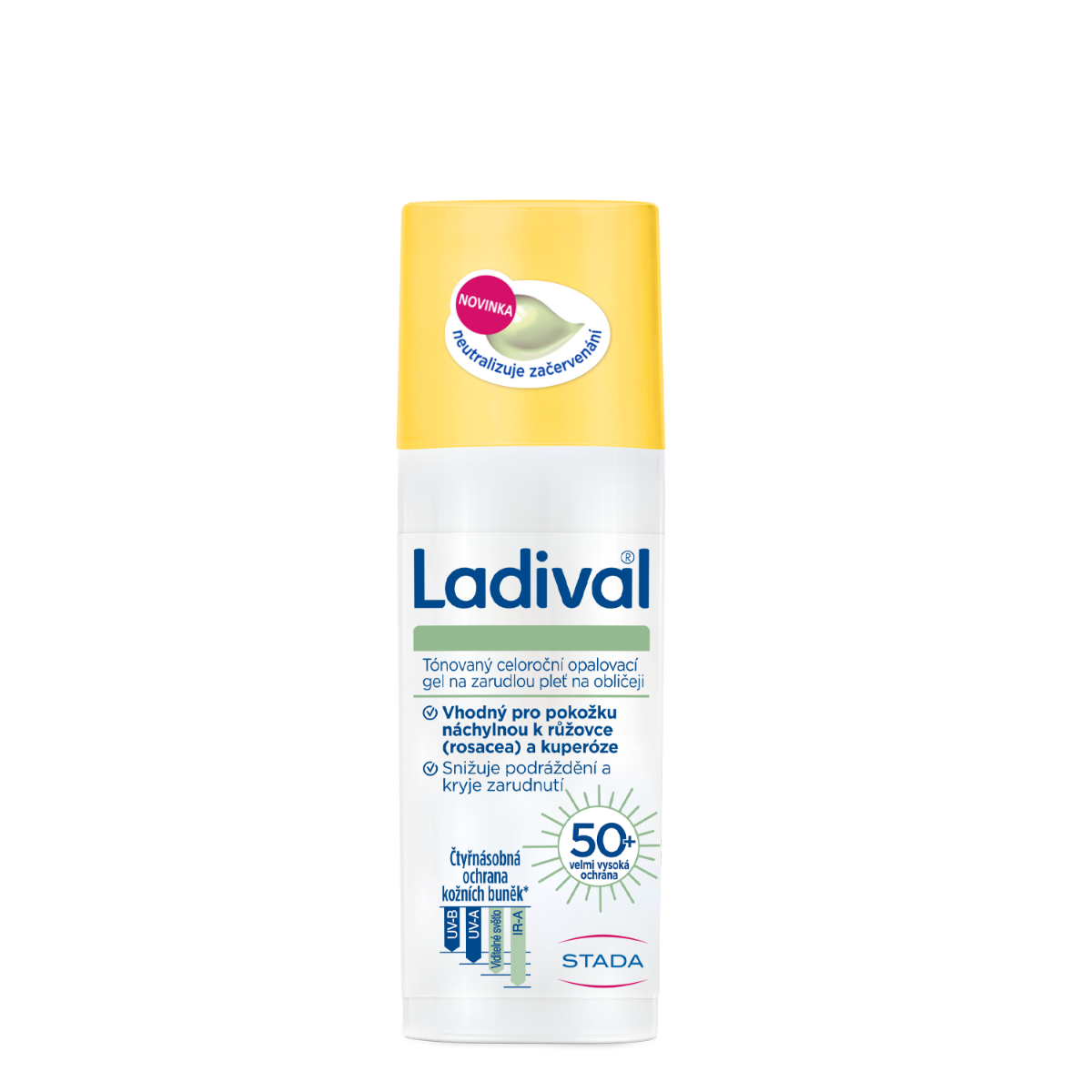 Ladival Tónovaný opalovací gel SPF 50+ pro pleť se sklony k zarudnutí 50 ml