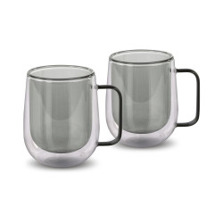 LAMART LT9123 Vaso sklenice na čaj 250 ml 2 ks černé