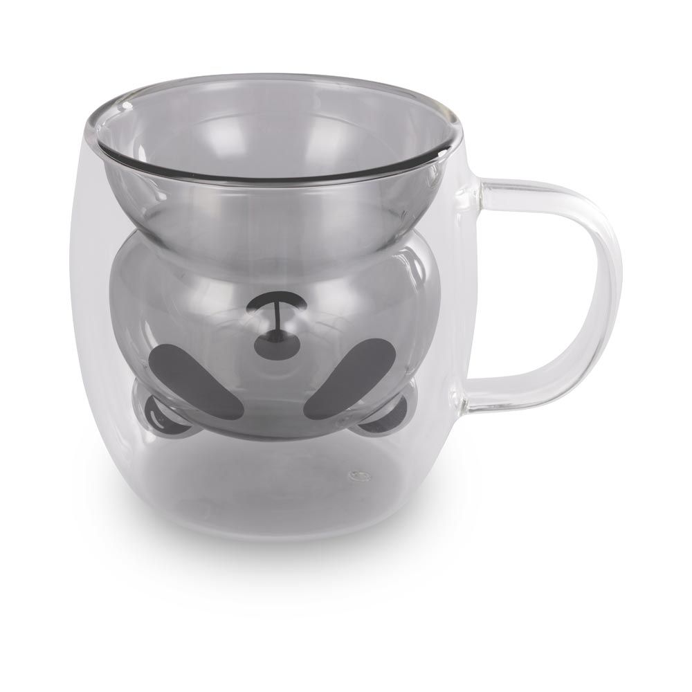LAMART LT9126 Vaso sklenice bear 230 ml 2 ks černé