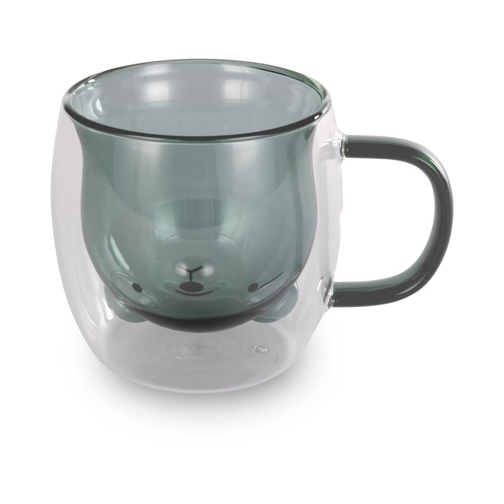 LAMART LT9127 Vaso sklenice bear 250 ml 2 ks zelené
