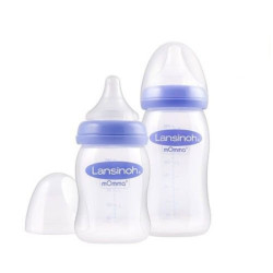Lansinoh kojenecká láhev 240ml DUOPACK s NaturalWave TM savičkou (M)