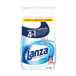 Lanza Fresh & Clean prášek na praní na bílé prádlo 90 dávek