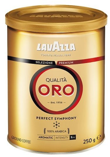 LAVAZZA Qualità Oro mletá káva v dóze 250 g