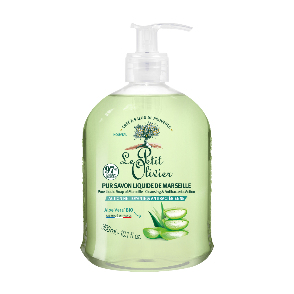 Le Petit Olivier Antibakteriální marseillské tekuté mýdlo Aloe Vera 300 ml