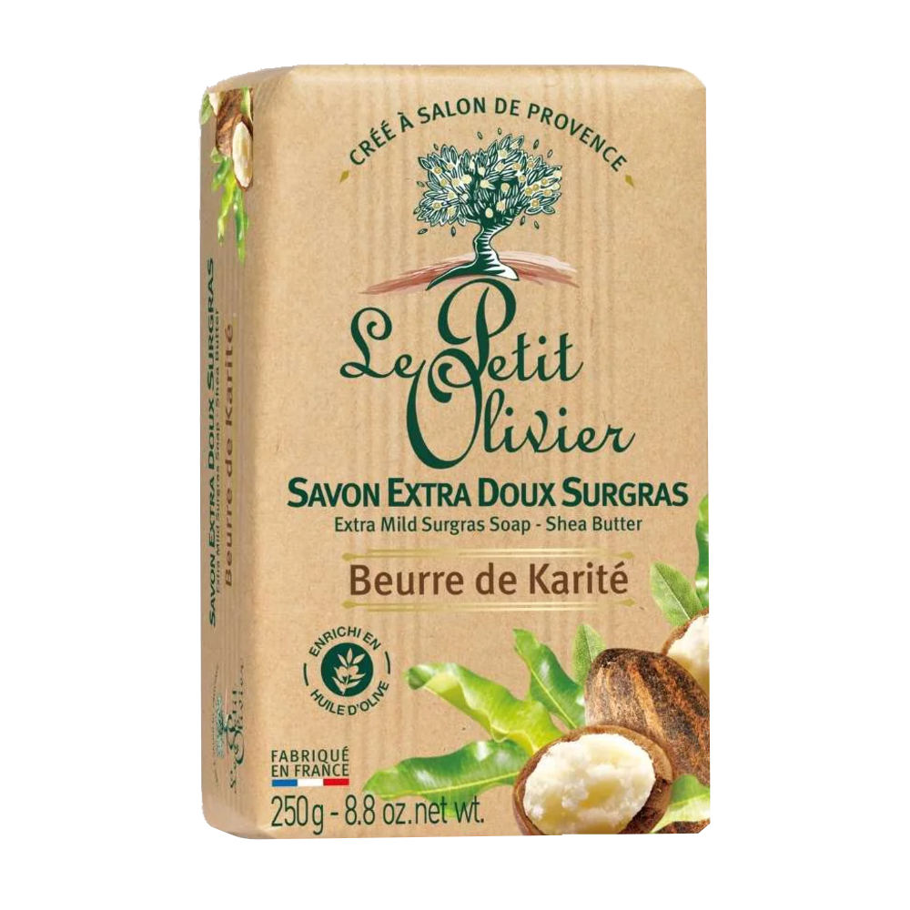 Le Petit Olivier Extra jemné mýdlo Bambucké máslo 250 g