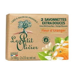 Le Petit Olivier Extra jemné mýdlo Pomerančový květ 2x100 g