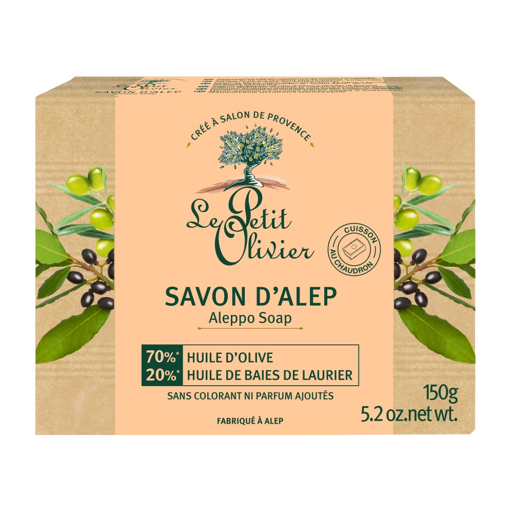 Le Petit Olivier Mýdlo Aleppo s olivovým a vavřínovým olejem 150 g
