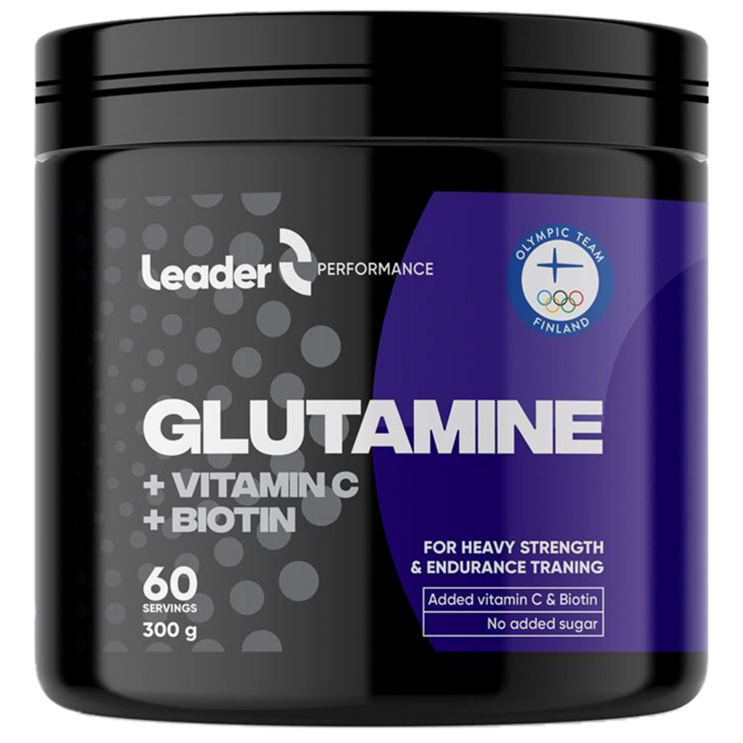 LEADER Glutamine + Vitamin C + Biotin - 300g