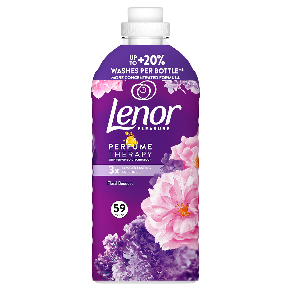 LENOR Amethyst & Flower Bouquet Aviváž 59 praní 1239 ml