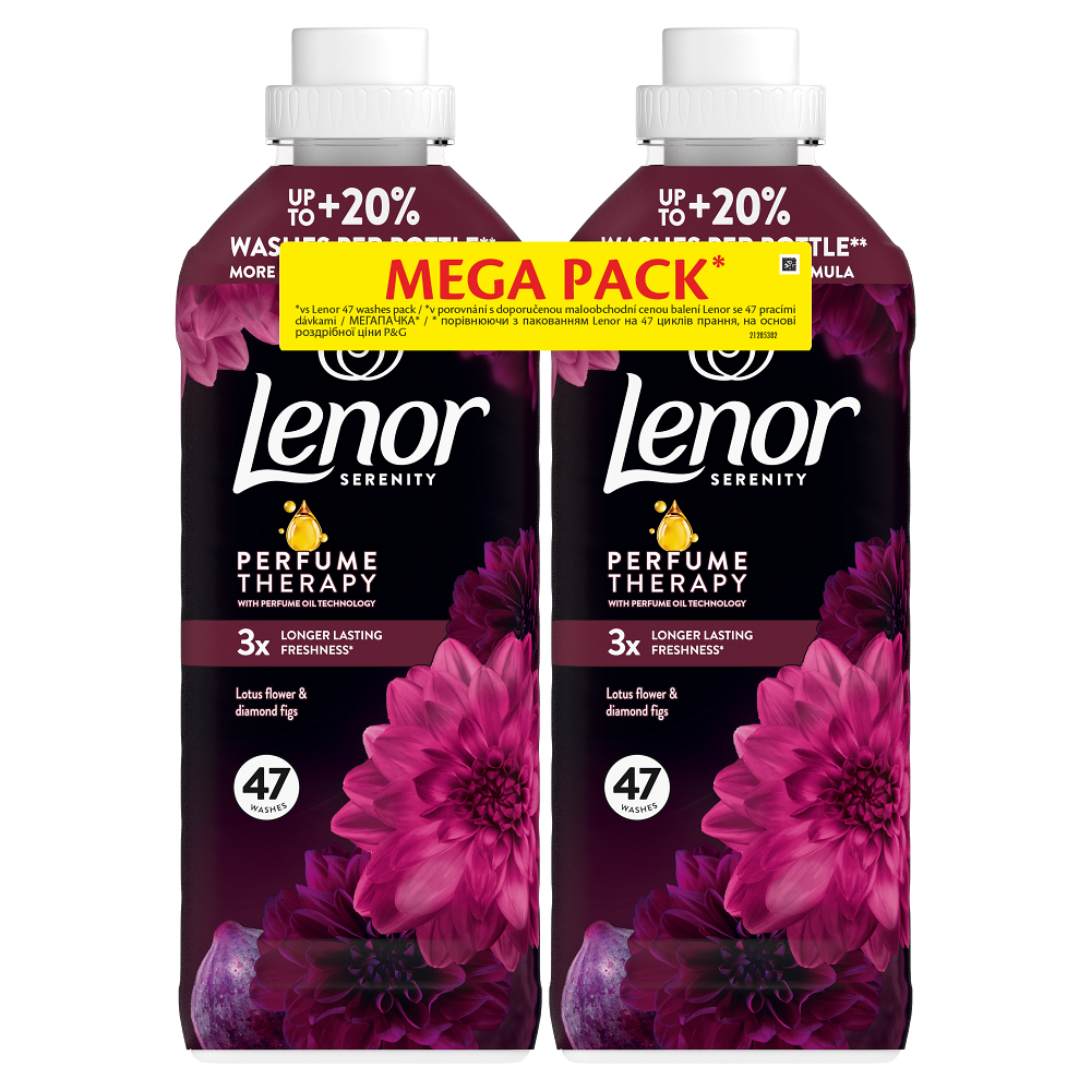 LENOR Lotus Water & Diamond Figs Aviváž 94 praní 2 x 987 ml