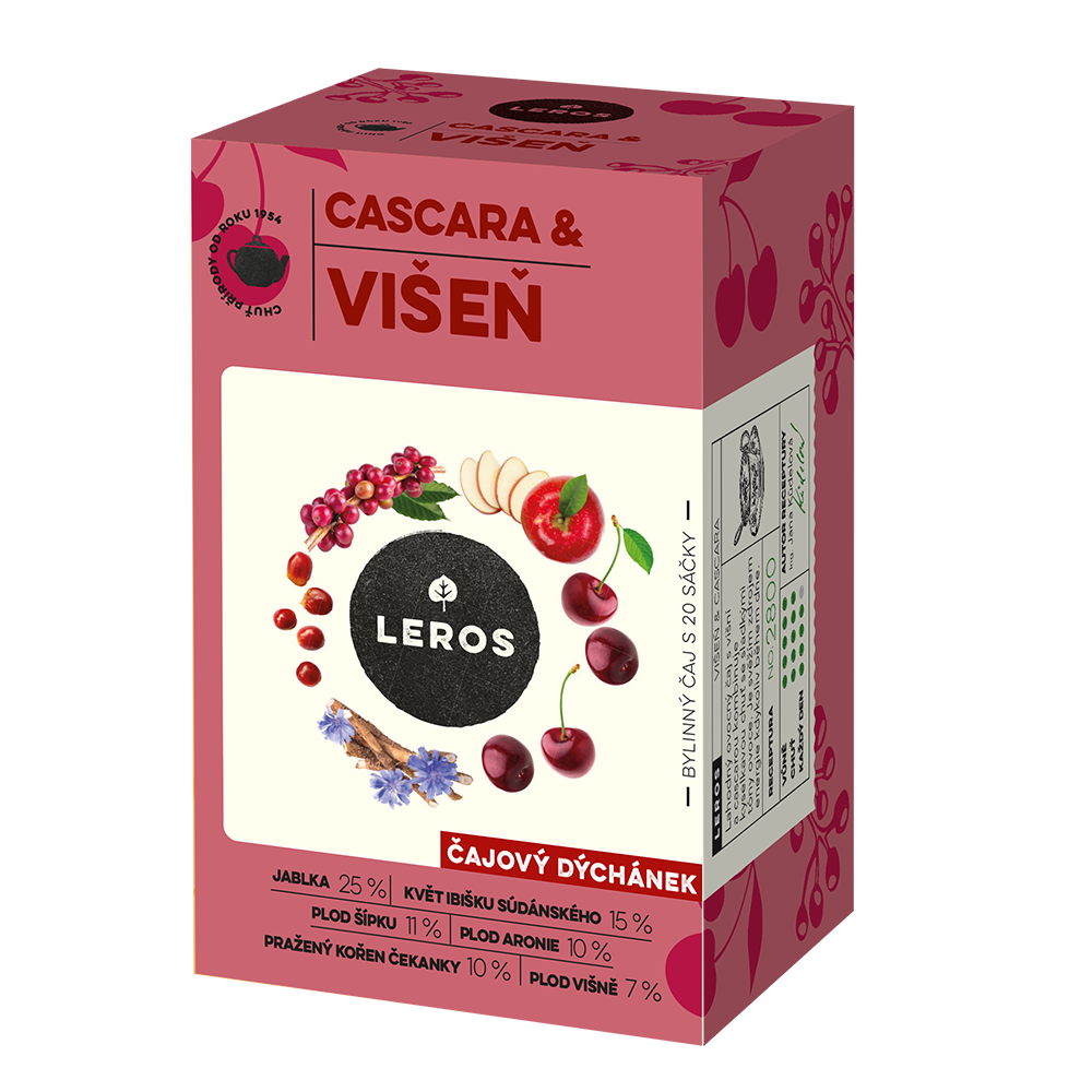 Leros Čajový dýchánek Cascara&višeň 20x2 g