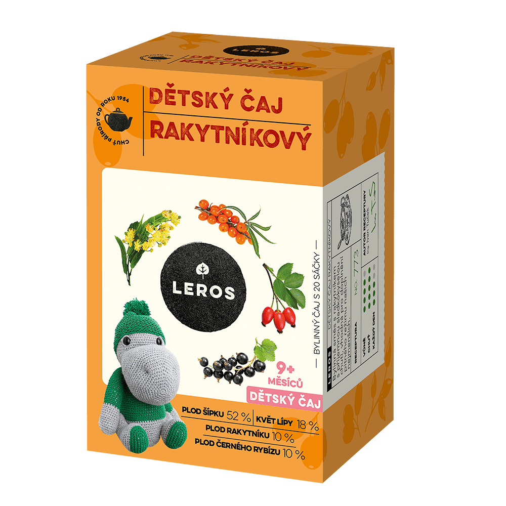 LEROS Dětský čaj Rakytníkový 20 sáčků