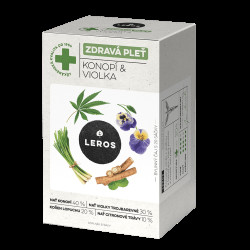 LEROS Zdravá pleť konopí & violka 20 sáčků