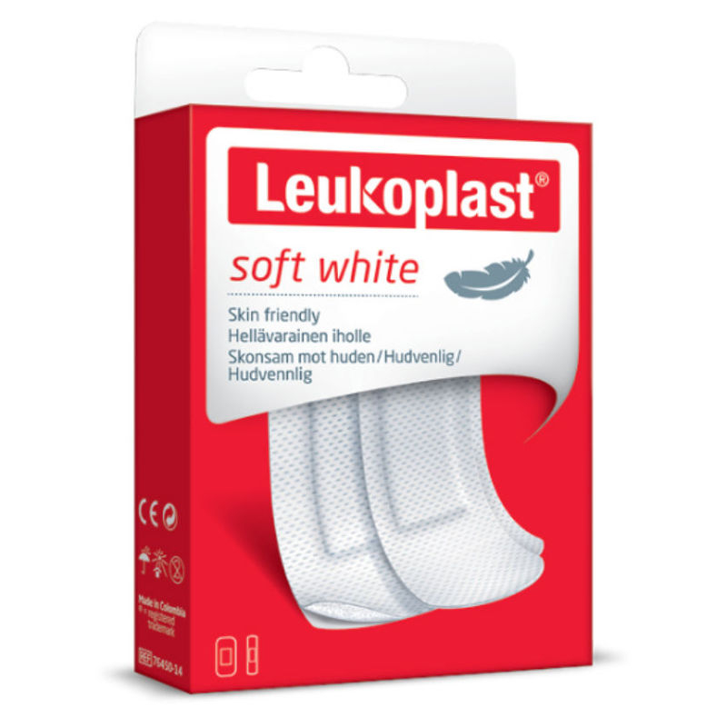 LEUKOPLAST Soft white 2 velikosti 20 kusů 7321808