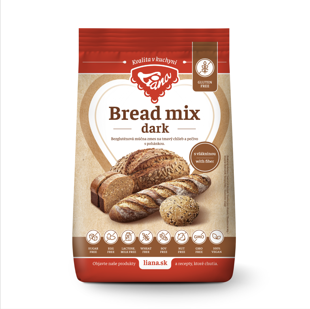Liana Bread Mix Dark 1 kg
