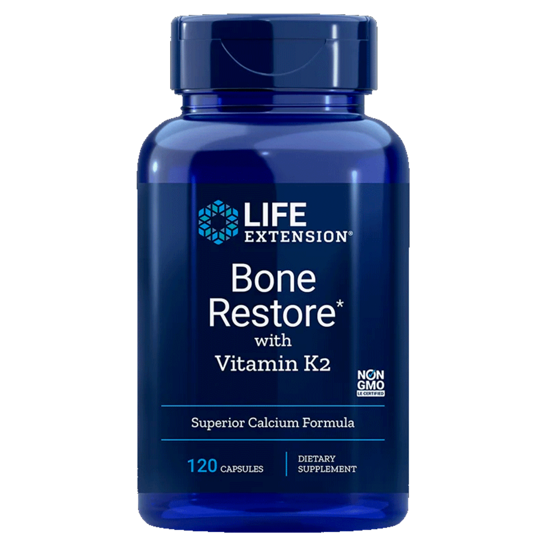 Life Extension Bone Restore with Vitamin K2 - 120 kapslí