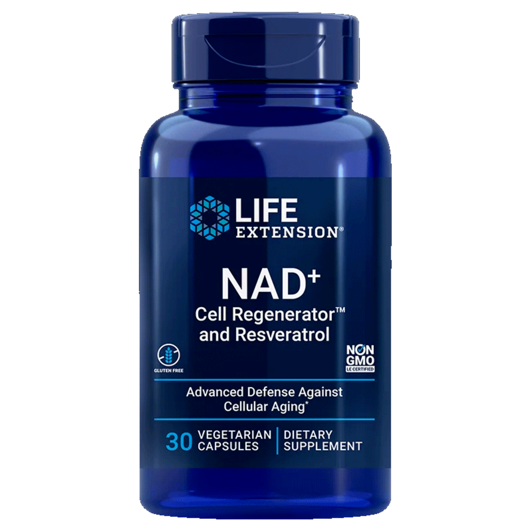 Life Extension NAD+ Cell Regenerator™ and Resveratrol - 30 kapslí