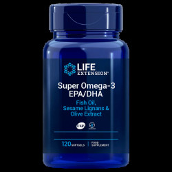 Life Extension Super Omega-3 EPA/DHA with Sesame Lignans & Olive Extract - 120 tobolek