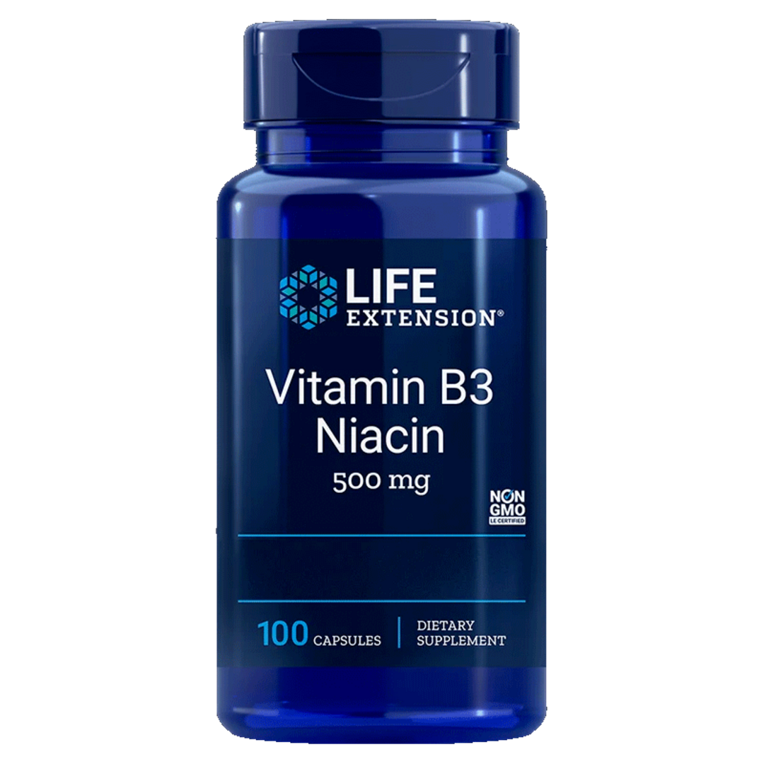 Life Extension Vitamin B3 Niacin - 100 kapslí