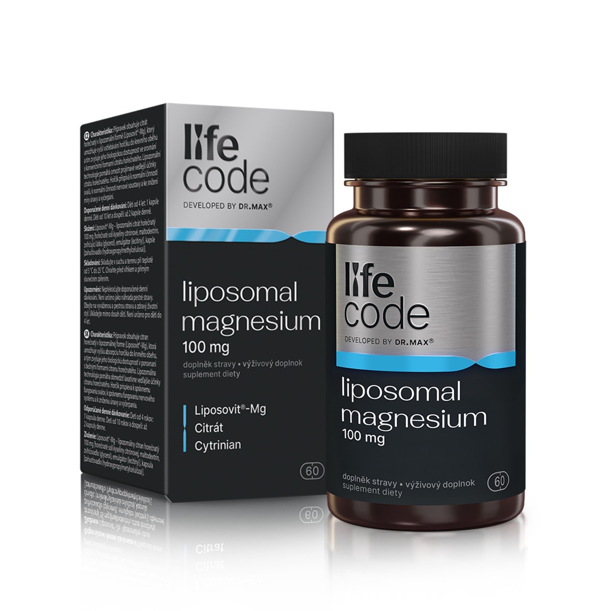 LifeCode developed by Dr. Max® Liposomal Magnesium 60 kapslí