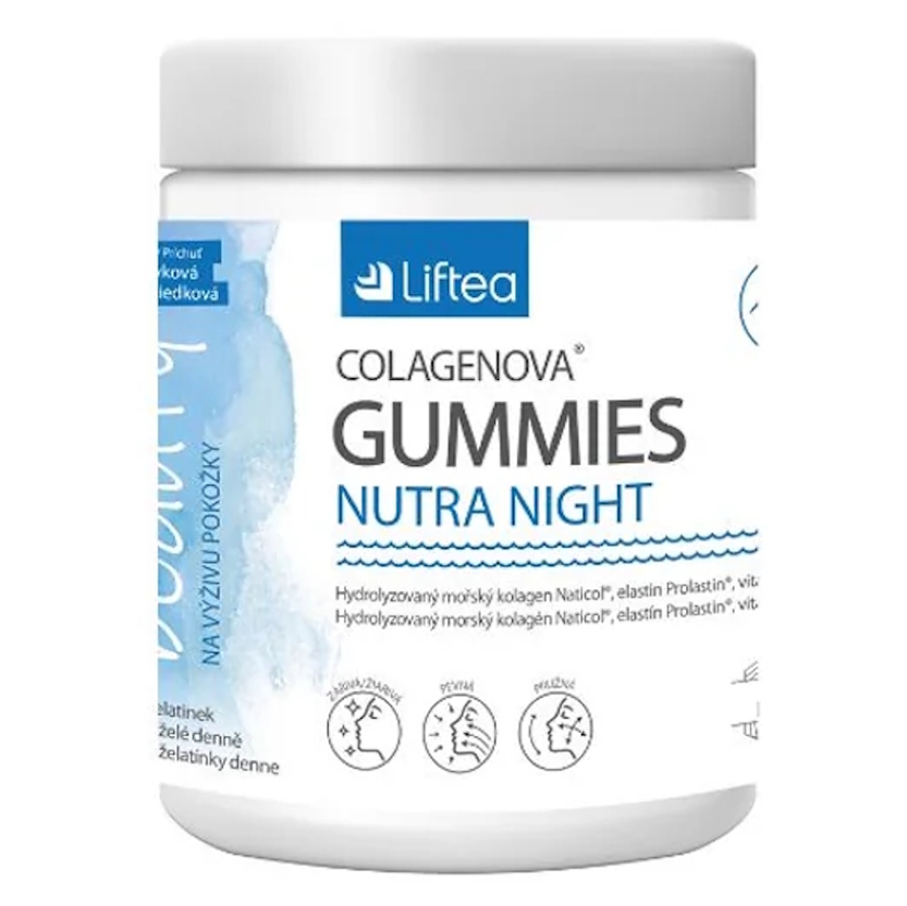 LIFTEA Colagenova Nutra Night Gummies 60 želatinových kapslí