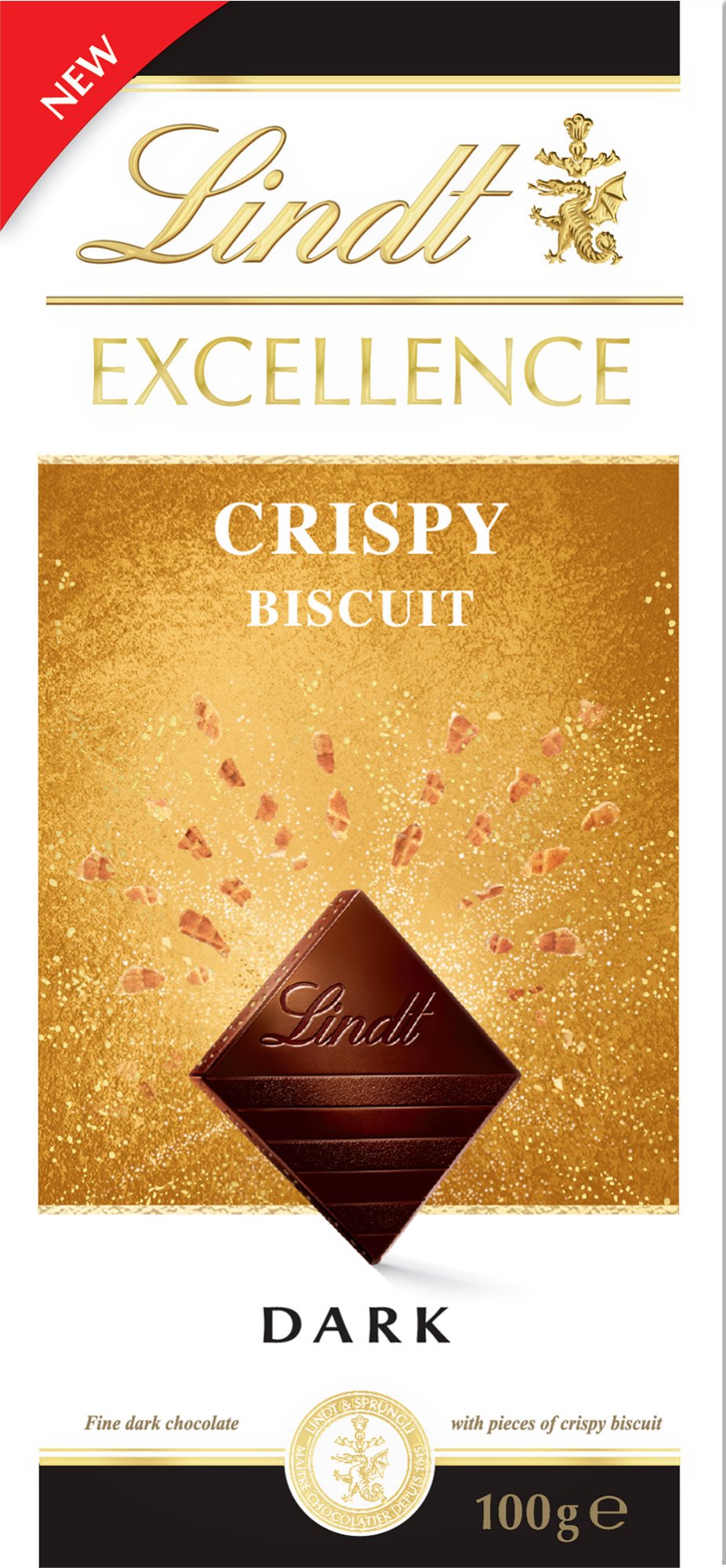LINDT Excellence dark crispy biscuit 100 g