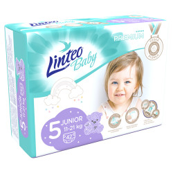 LINTEO Baby Premium Dětské plenky Junior 11-21kg 42 ks
