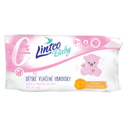 LINTEO Baby Vlhčené ubrousky Soft & Cream 72 ks