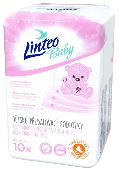 LINTEO Dětské přebalovací podložky 10 ks