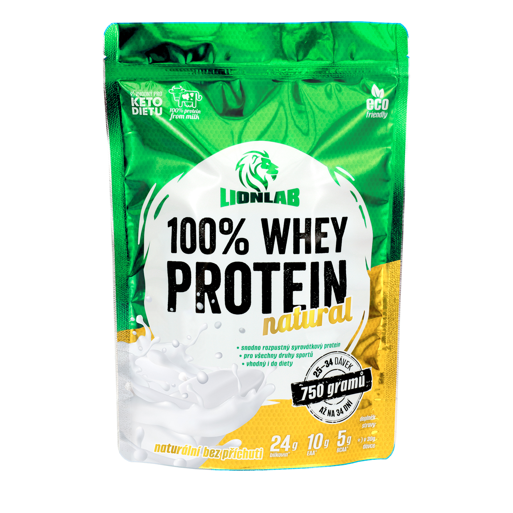 Lionlab 100 % Whey Protein 750 g naturál