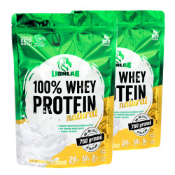 Lionlab Whey Protein bez sladidel a příchuti AKCE 1+1 natural + natural