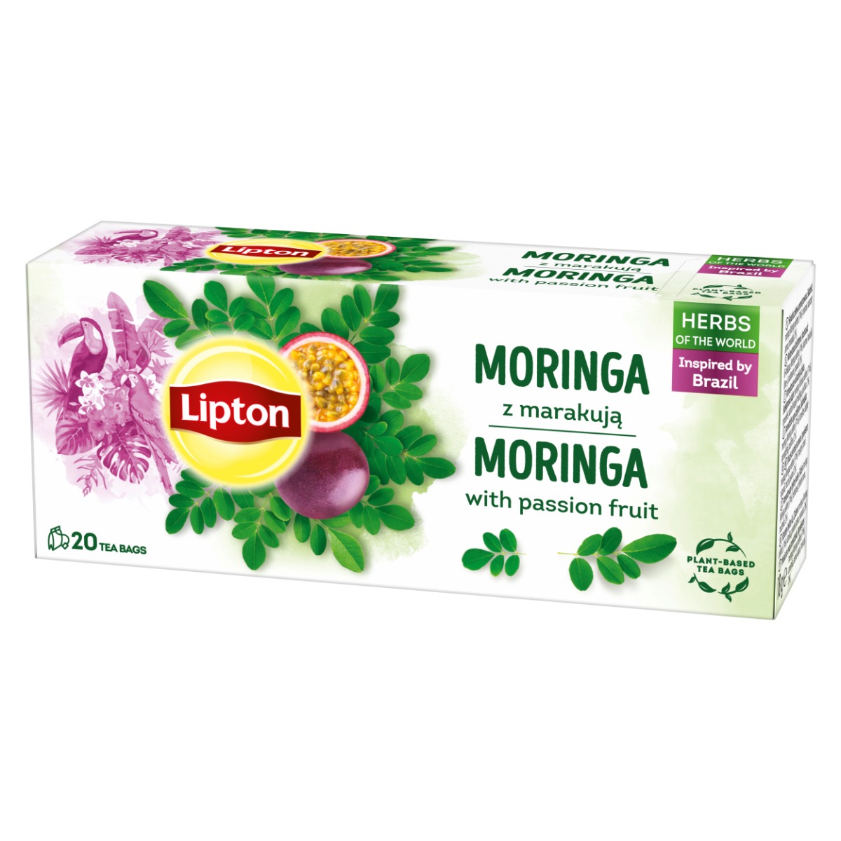 Lipton Moringa & Passion fruit porcovaný čaj 20x1,7 g