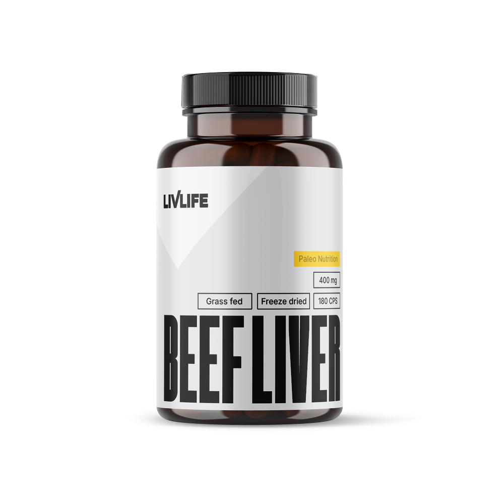 LIVLIFE Grass fed beef liver 180 kapslí