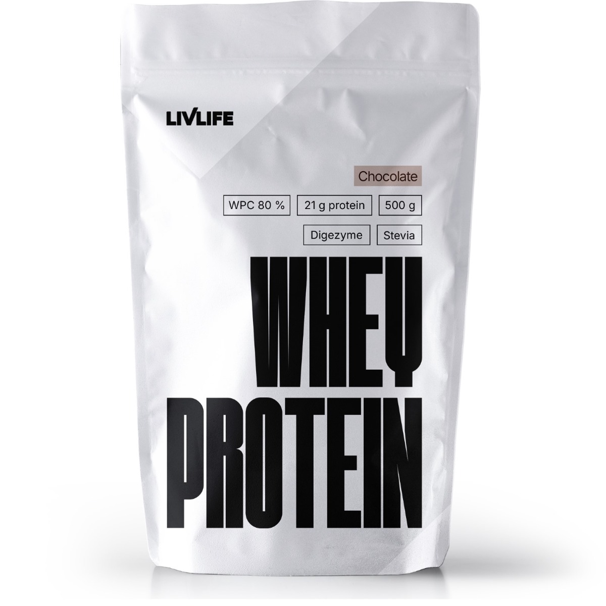 Livlife Whey Protein s příchutí čokoláda 500 g
