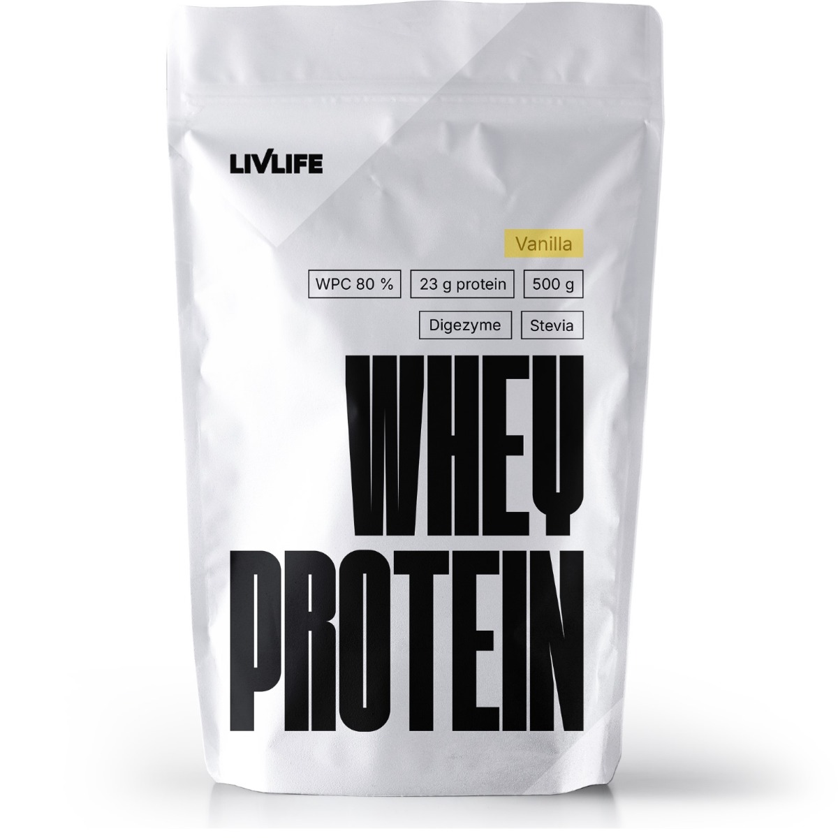 Livlife Whey Protein s příchutí vanilka 500 g