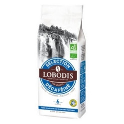 LOBODIS Mletá výběrová káva bez kofeinu BIO  250 g