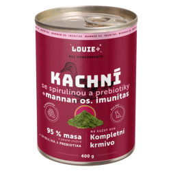 LOUIE Kachna spirulina a prebiotika konzerva pro psy 400 g