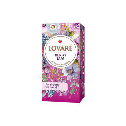 LOVARÉ Berry jam ovocno-bylinný čaj 24 sáčků