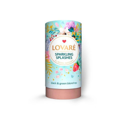 LOVARÉ Sparkling splashes černý a zelený čaj 80 g