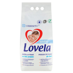 LOVELA Baby Prášek na praní na bílé prádlo 41 praní 4,1 kg, poškozený obal